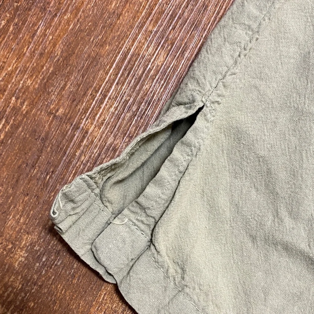 Salem size small Women's 100% cotton sage Green‎ Capris pull on elastic waist - Picture 8 of 11